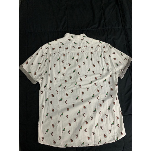 White Short Sleeve Button Down - Picture 2 of 2